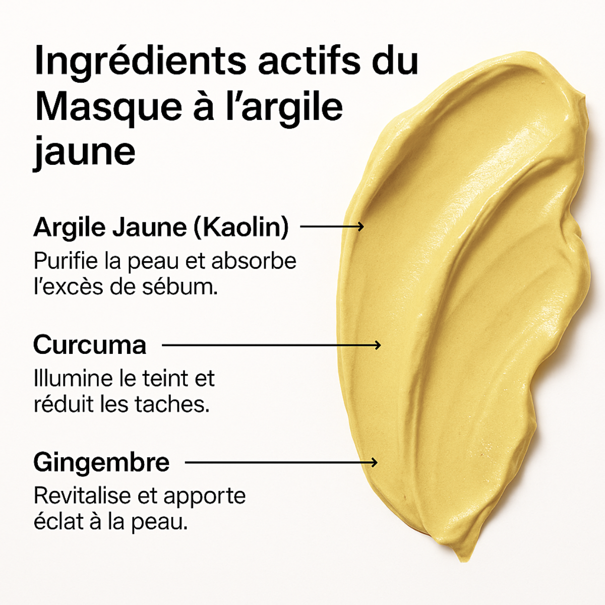 Masque à l’argile jaune - ARGILITY - 120g